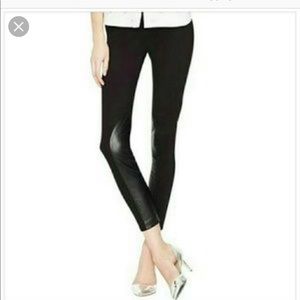 J.Crew Factory Leggings with faux Leather insert